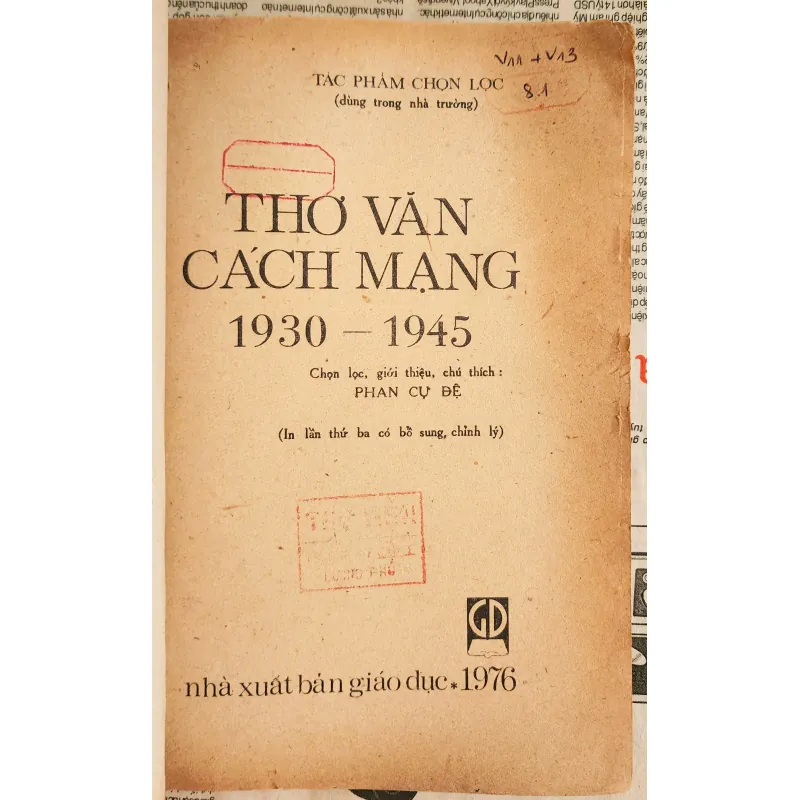 THƠ VĂN CÁCH MẠNG 1930 - 1945 1044656