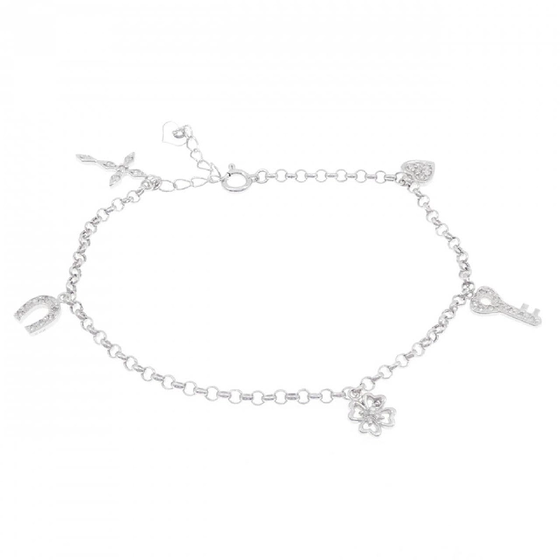 K18WG Vòng tay kim cương 0.23CT - Hàng hiệu Chính hãng 873474