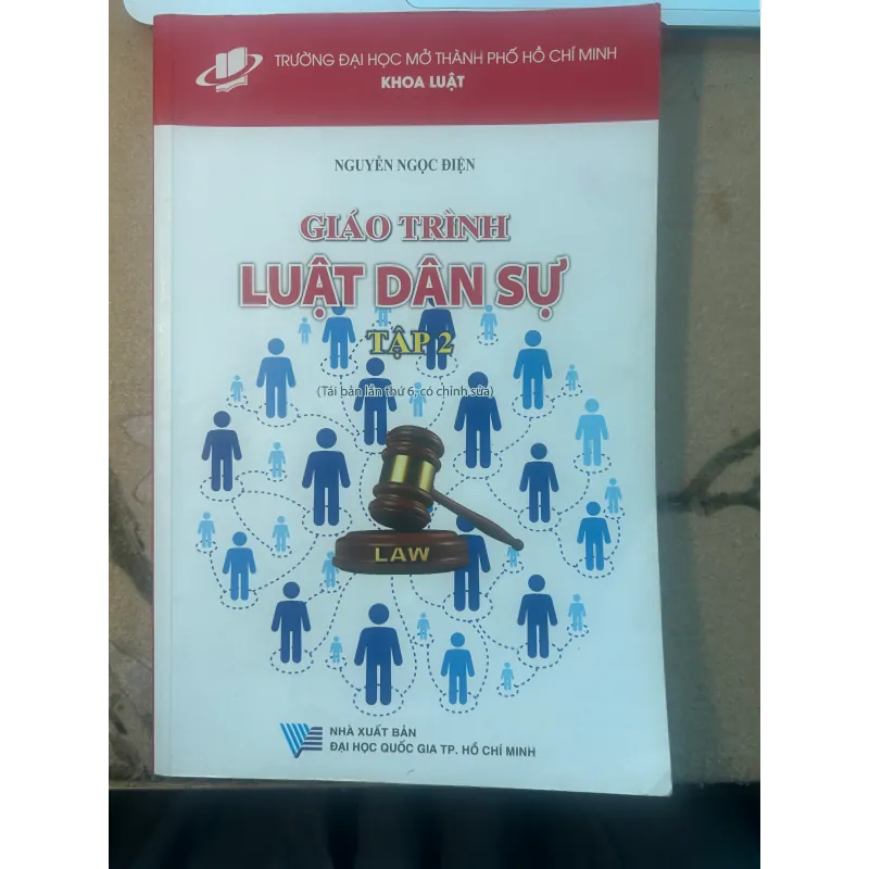 Sách giáo trình Luật Dân Sự Tập 1 và Tập 2 - Nguyễn Ngọc Điện 756966