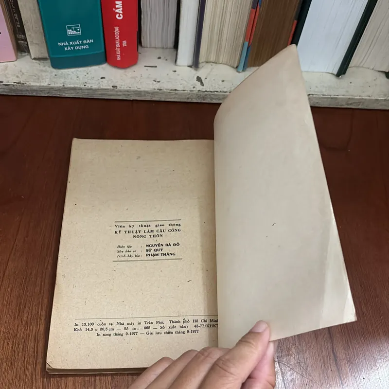 II Sách Xưa: Kỹ Thuật Làm Cầu Cống Nông Thôn - 1977 602852