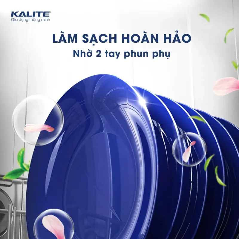 🎉 Máy rửa bát Kalite KDW9141 – Sạch sâu, khử khuẩn 99.9%, bảo vệ sức khỏe! 715353