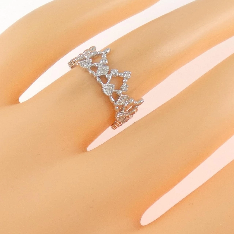 Nhẫn kim cương K18WG Tiara 0.04CT - Hàng hiệu Chính hãng 853121