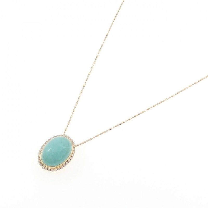 K18YG Mặt dây chuyền ngọc lam 8.17CT - Hàng hiệu Chính hãng 857130