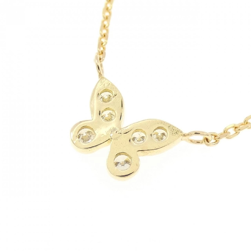 K18YG Bướm Kim Cương Dây Chuyền - Hàng hiệu Chính Hãng 863224