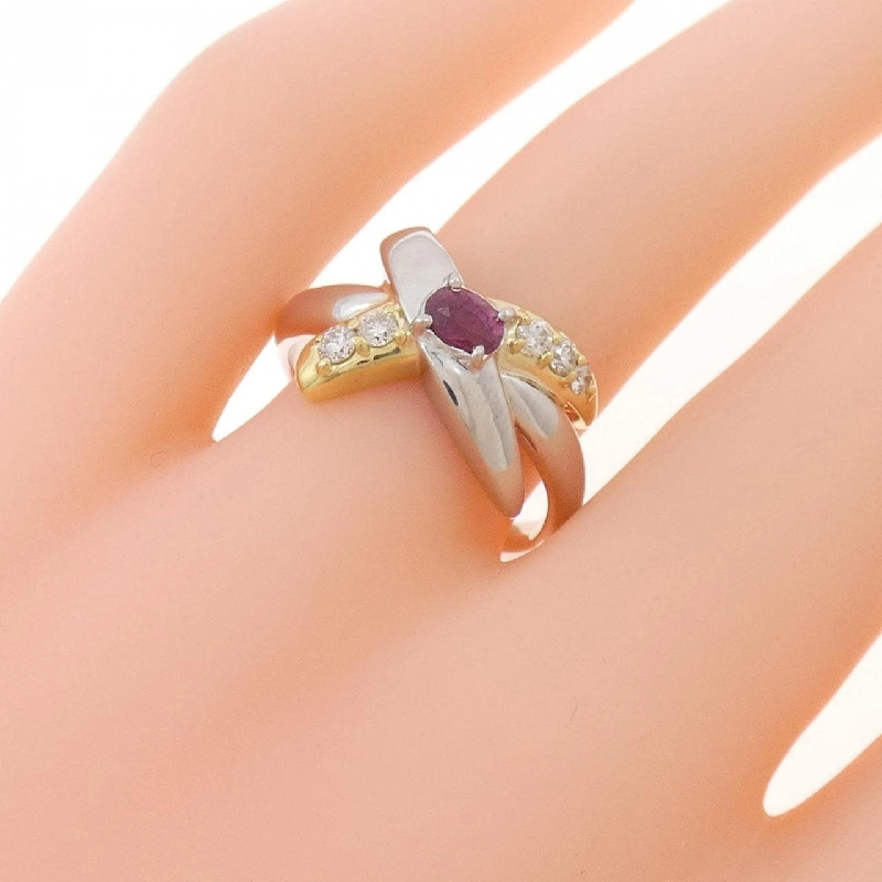 Nhẫn Ruby PT900/K18YG 0.37CT - Hàng hiệu Chính hãng 847418