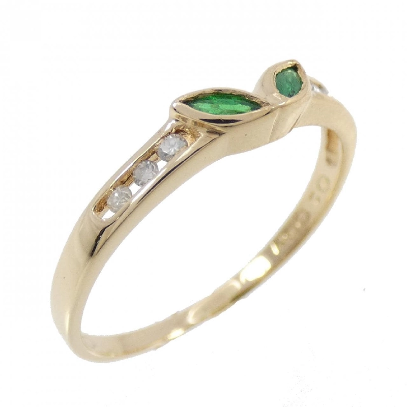 Nhẫn Emerald K18YG 0.18CT 669656