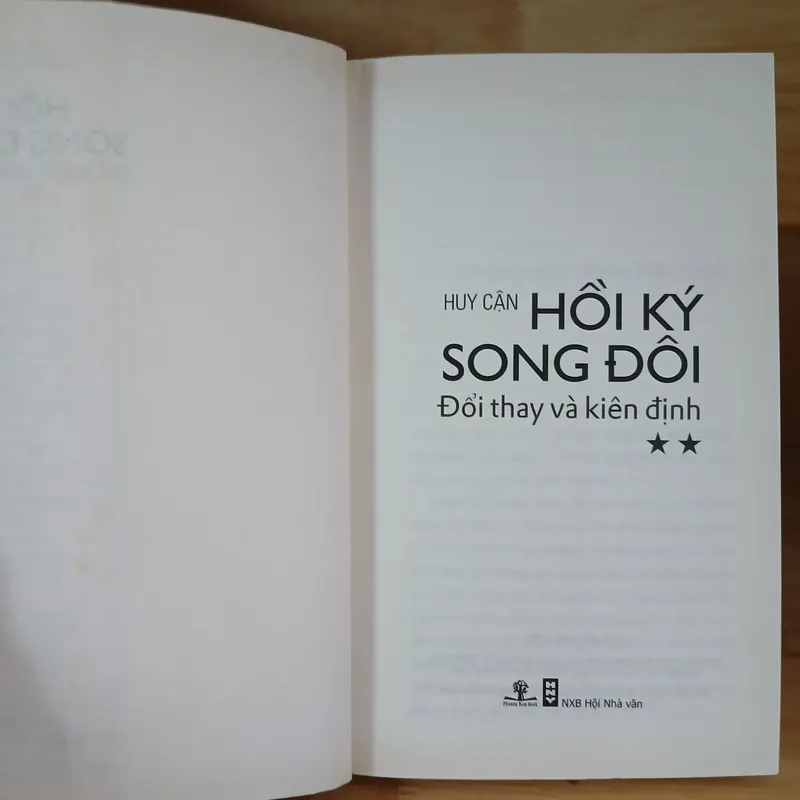 Hồi Ký Song Đôi (Bộ 2 Tập) - Huy Cận 596538