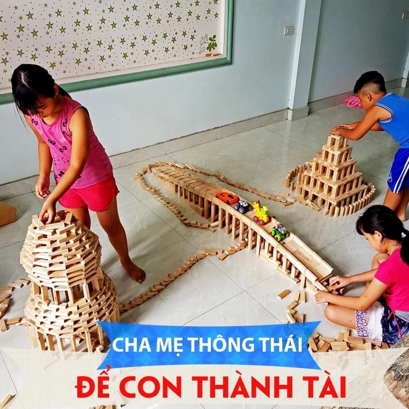 Rút gỗ domino 55 thanh xếp hình  452289
