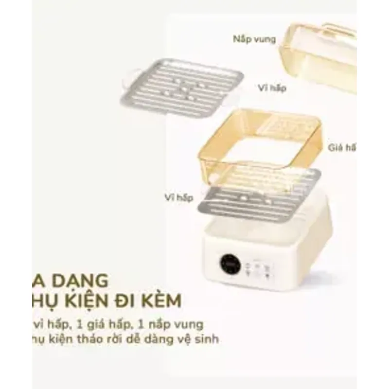 🍲 UNIE UE668 – Nồi lẩu hấp đa năng 10L, Ceramic chống dính – 8 chế độ nấu siêu tiện! 715786