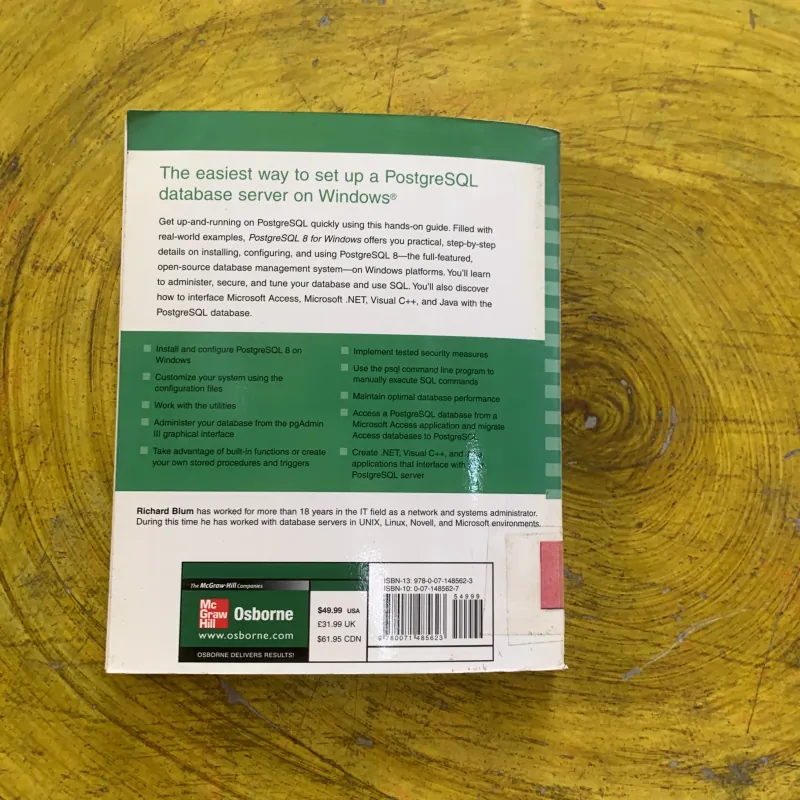 PostgreSQL 8 FOR WINDOWSr - RICHARD BLUM 1004318