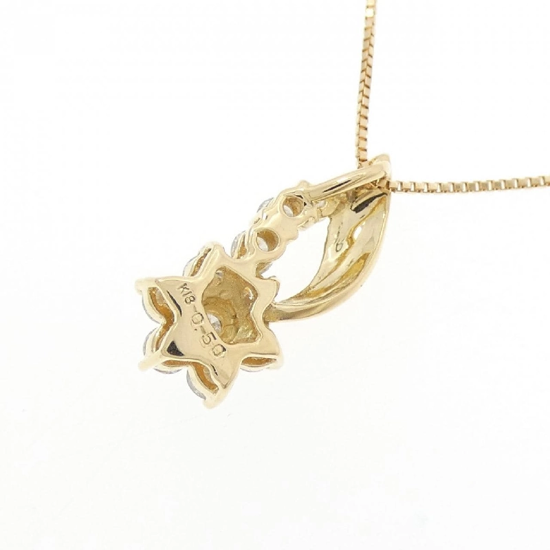 K18YG Hoa Kim Cương Dây Chuyền 0.50CT - Hàng hiệu Chính hãng 863484