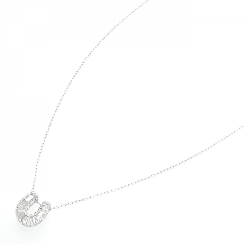 K18WG Mặt dây chuyền hình móng ngựa kim cương 0.20CT - Hàng hiệu Chính hãng 860166