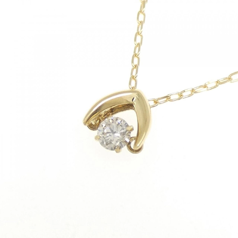 K18YG Dây chuyền kim cương 0.10CT - Hàng hiệu Chính hãng 856810