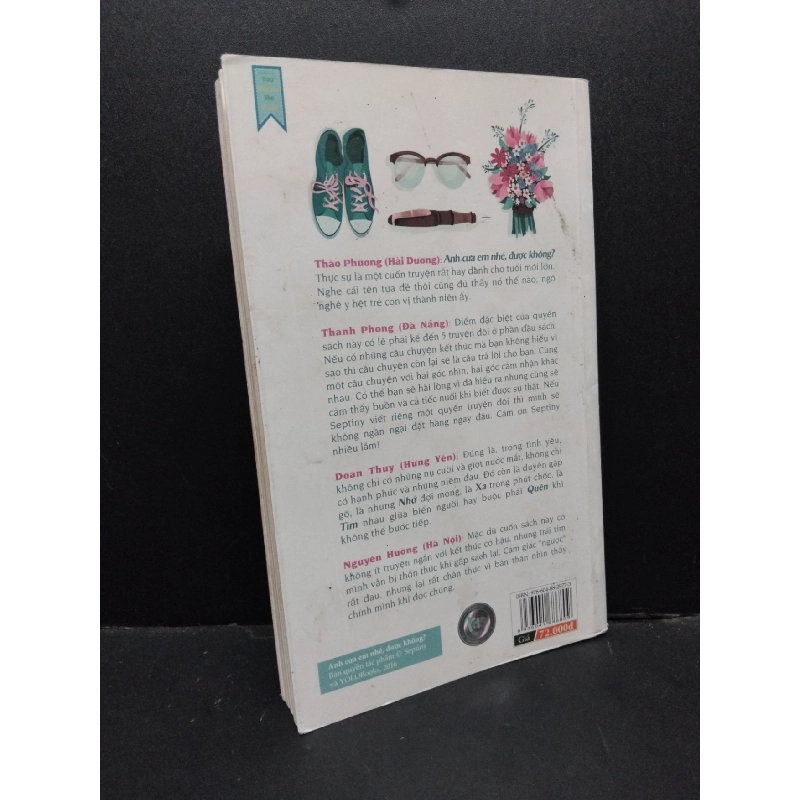 Anh cua em nhé được không Septiny mới 80% bẩn bìa, ố nhẹ, có chữ viết trang đầu, tróc gáy 2016 HCM.ASB3010 918175