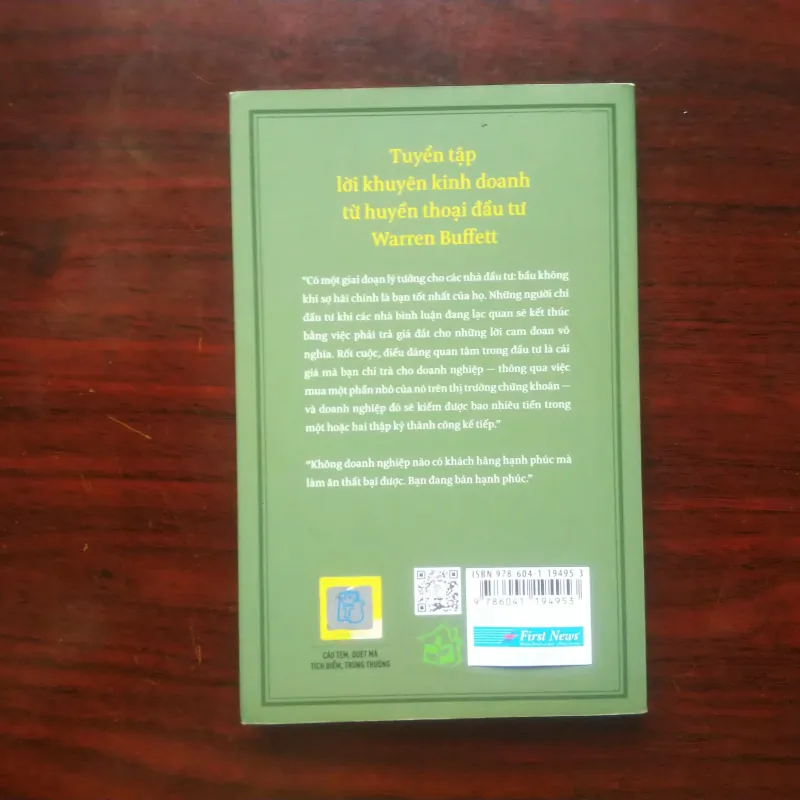 [Sách Chứng Khoán] Trí Tuệ Đầu Tư Của Warren Buffett - 350 Lời Khuyên Đắt Giá 991200