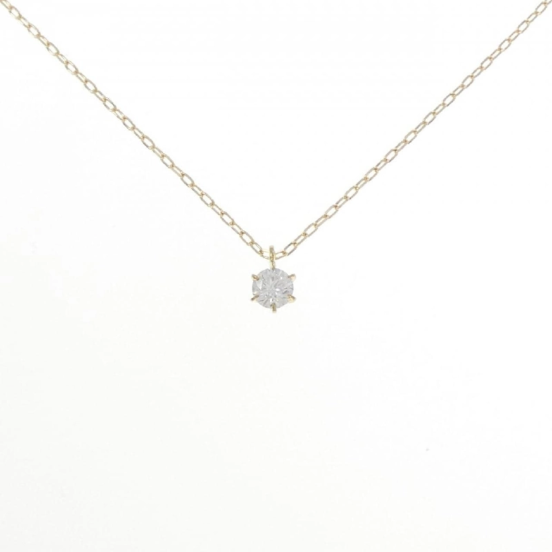 K18YG Solitaire Dây chuyền kim cương 0.205CT - Hàng hiệu Chính hãng 858034