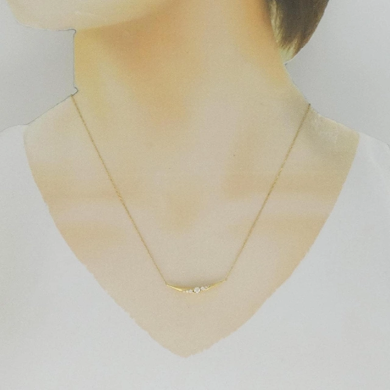 K18YG Dây chuyền kim cương - Hàng hiệu Authentic 847605