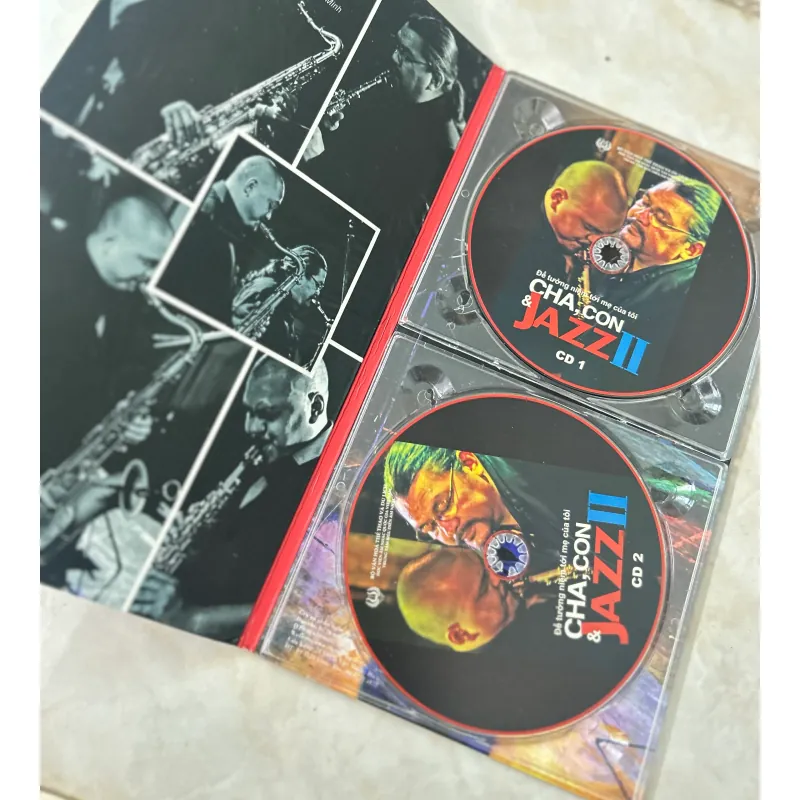 Bộ đĩa CD Cha Con & Jazz - Quyền Văn Minh - Thu âm trực tiếp - Mới 90%, không trầy xước 997752