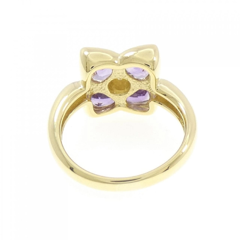 Nhẫn Amethyst Hoa K18YG - Hàng hiệu Chính hãng 851477