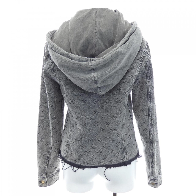 Áo khoác denim hiệu LOUIS VUITTON với hiệu ứng vintage - Hàng hiệu Authentic 816316