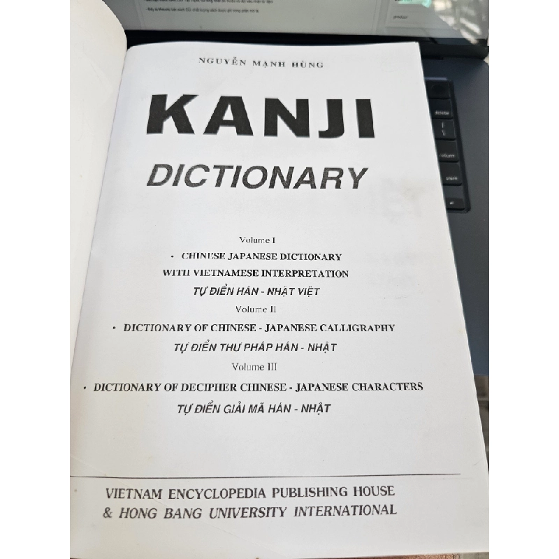 Kanji Tự Điển Hán - Nhật - Việt : Nguyễn Mạnh Hùng 494472