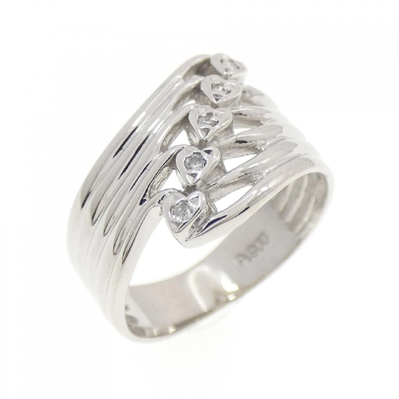 Nhẫn hồng tâm kim cương PT900 671870