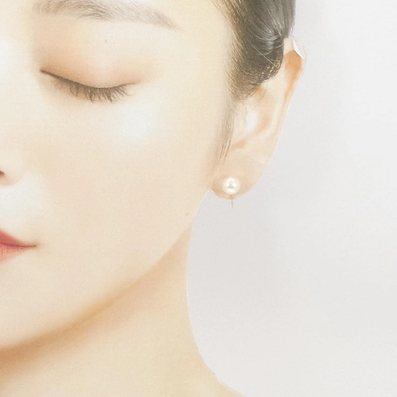 Bông tai ngọc trai Akoya K18YG 7.6mm - Hàng hiệu Chính hãng 878130