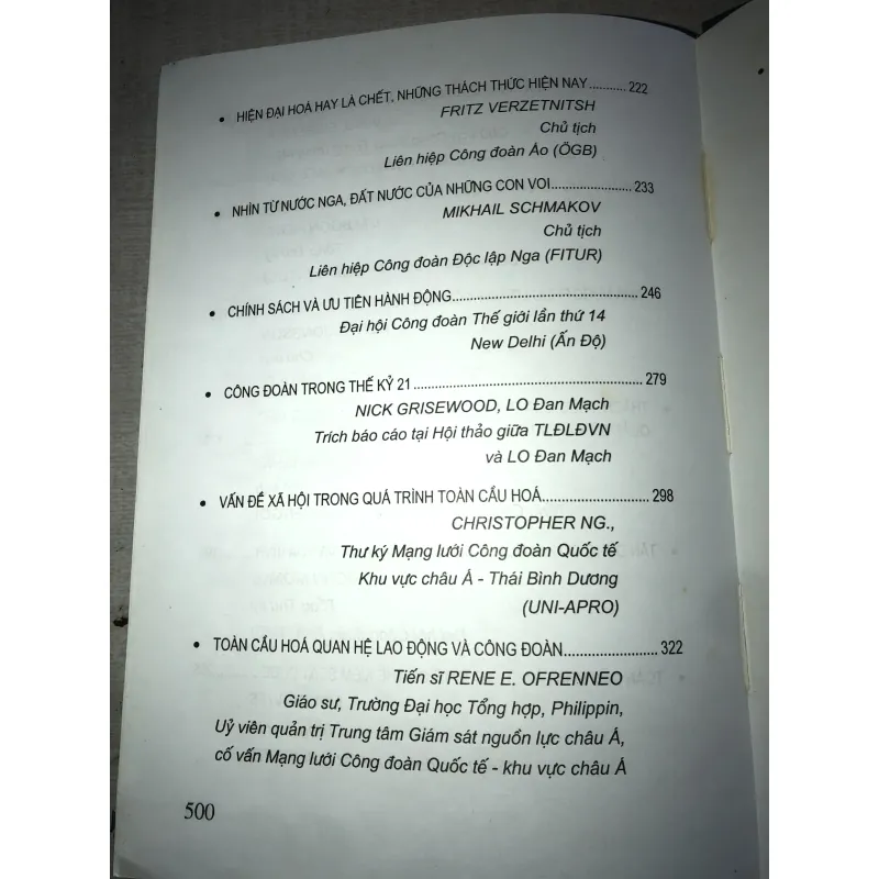 Toàn cầu hoá và phong trào công đoàn quốc tế  778543