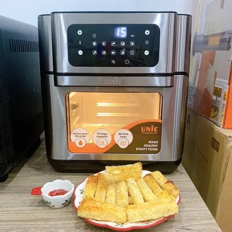Nồi chiên không dầu UNIE UE-1000 12L, 14 chế độ nấu, bảng điều khiển cảm ứng một chạm 578129