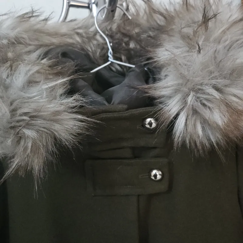 ZARA AUTH+ KHOÁC DẠ MŨ LÔNG+ SIÊU BỀN DÁNG+ Size M 925537