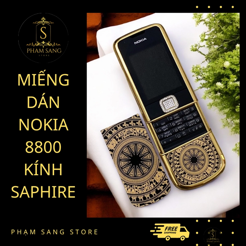 Miếng Dán Điện Thoại Nokia 8800 Arte Mẫu Kính Saphire Cao Cấp 4128