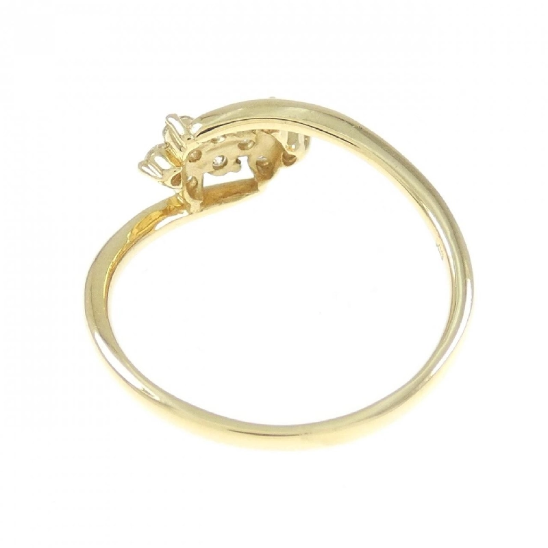 【Sản phẩm mới】Nhẫn kim cương K18YG hình hoa 0.20CT 673256