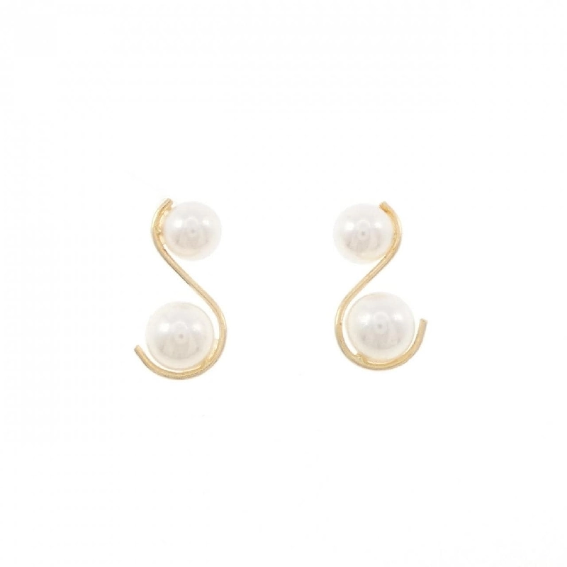 K18YG Bông tai ngọc trai Akoya - Hàng hiệu Authentic 870318