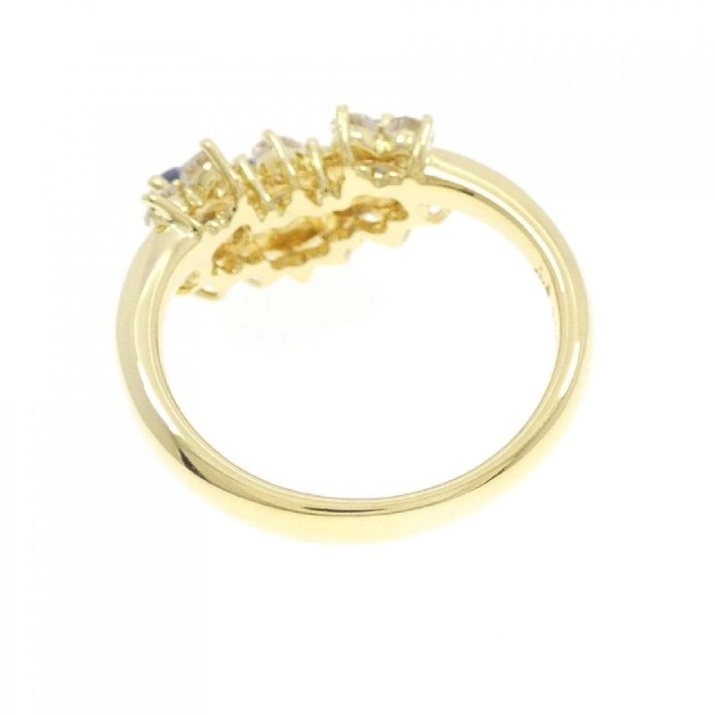 Nhẫn Sapphire Hoa K18YG 0.37CT 670604