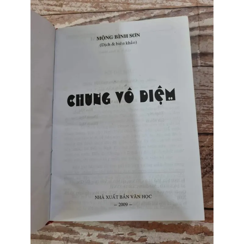 Chung vô diệm - MỘNG BÌNH SƠN -850 trang bìa cứng  1001731