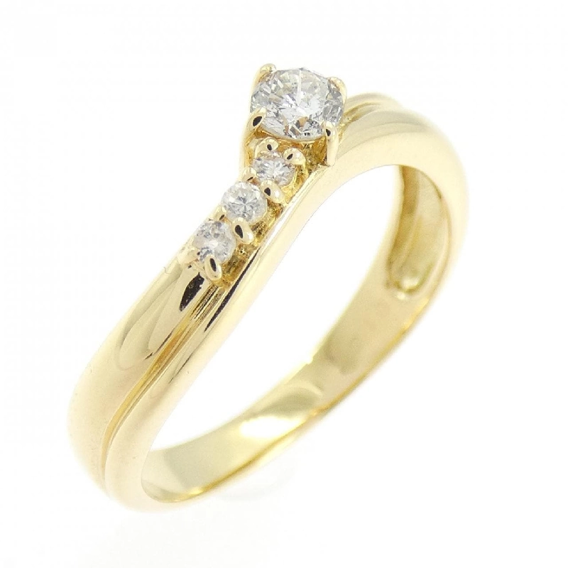 Nhẫn kim cương K18YG 0.15CT 665999