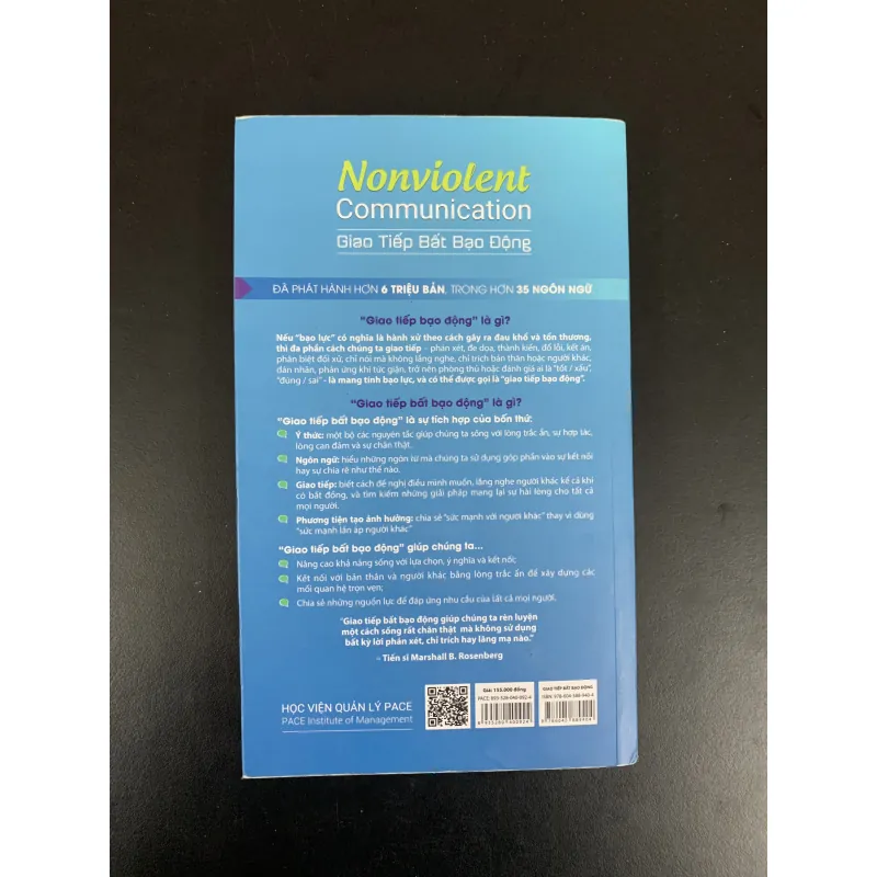 (Sách cũ) Giao tiếp bất bạo động - Nonviolent Communication - Marshall B. Rosenberg  968764