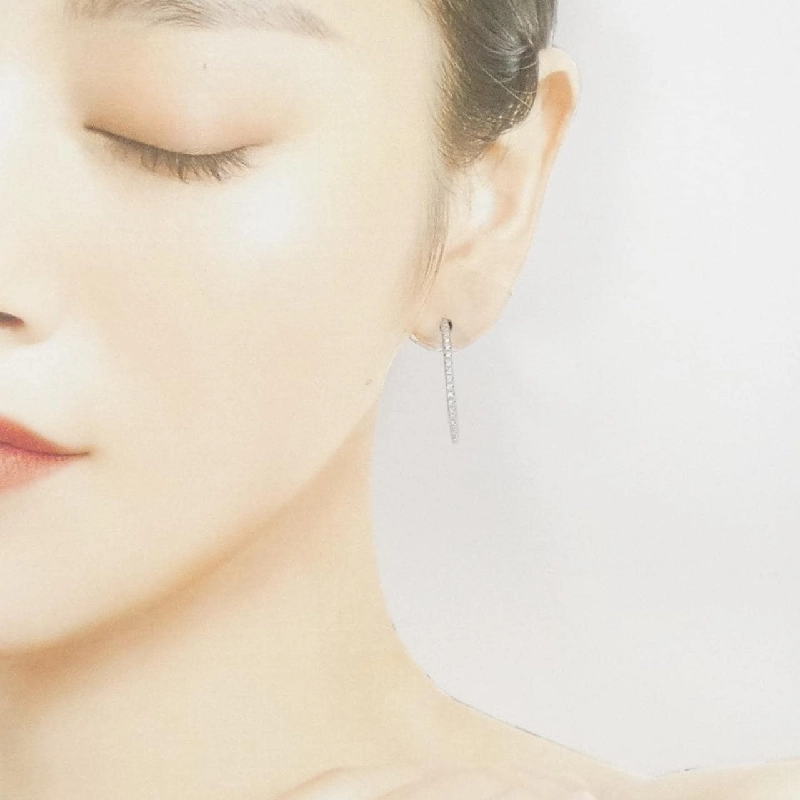 Bông tai kim cương 750WG 0.21CT - Hàng hiệu Chính hãng 869793