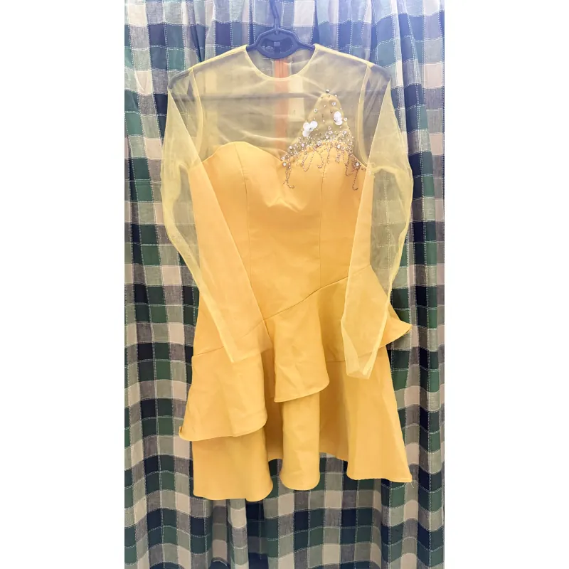 Đầm voan tay dài 977170