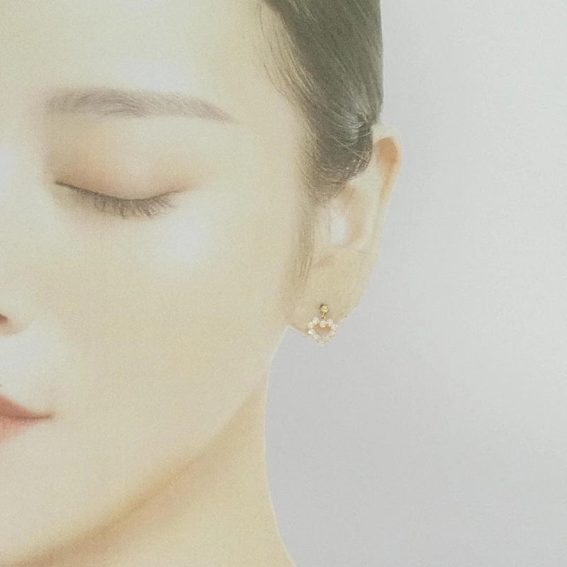 K18YG Bông tai hình trái tim - Hàng hiệu Chính hãng 871515