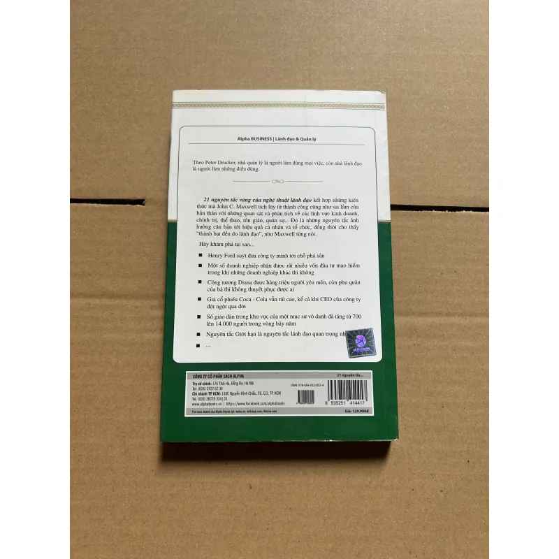 21 nguyên tắc vàng của nghệ thuật lãnh đạo 998556