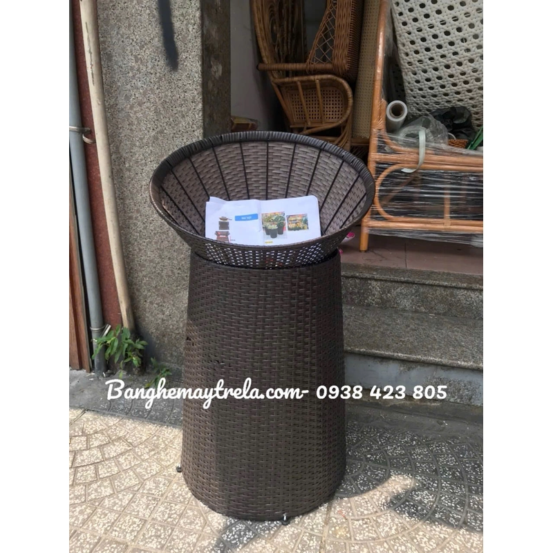 Rổ mây nhựa trưng bày trái cây hoa quả 472385