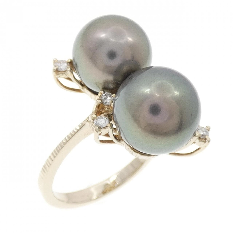 Nhẫn ngọc trai đen 750WG 666291