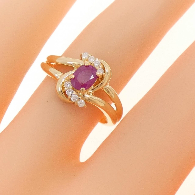 Nhẫn Ruby K18YG - Hàng hiệu Chính hãng 852717