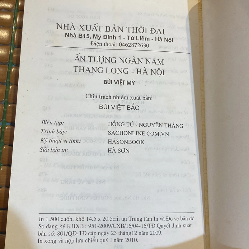 ẤN TƯỢNG NGÀN NĂM THĂNG LONG - HÀ NỘI (XB 2010) 522797