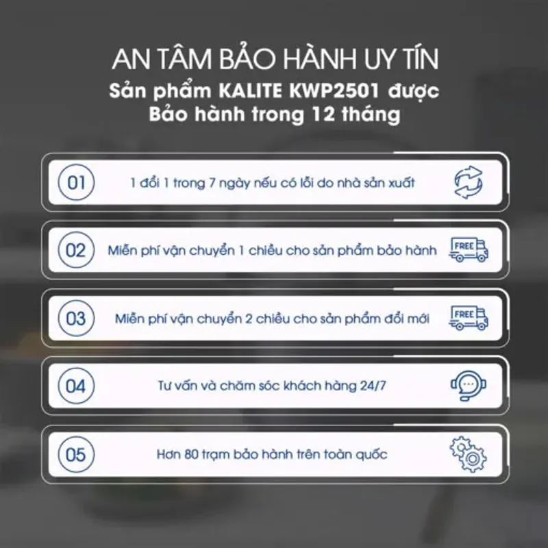 Chảo inox 304 lòng sâu Kalite KWP2501 chống dính chống xước 577456