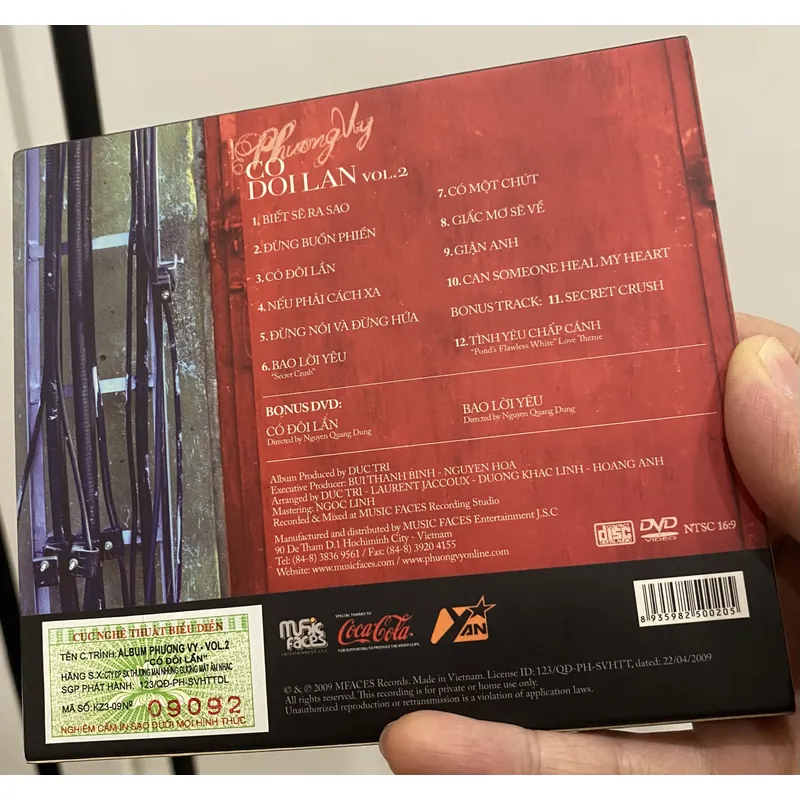 [HIẾM] Album CD+DVD Phương Vy - Có Đôi Lần (Vol.2 - Music Faces) 688338