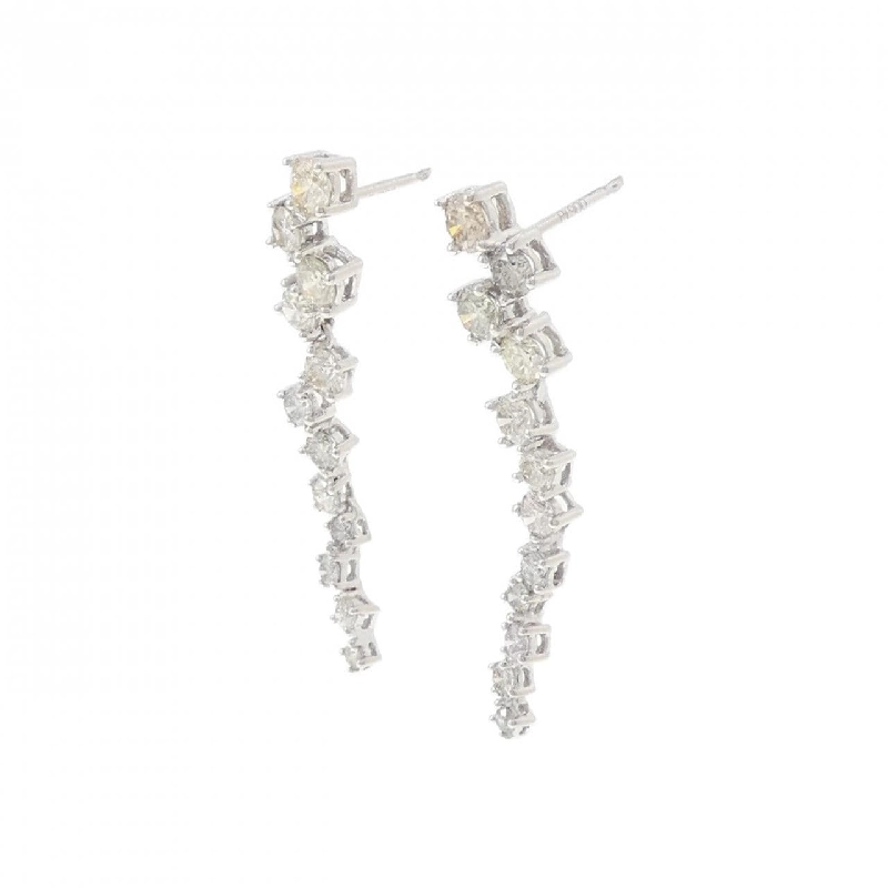 750WG/PT900 Bông tai kim cương - Hàng hiệu Authentic 868117