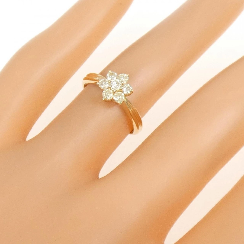 Nhẫn kim cương hoa K18YG 0.33CT - Hàng hiệu Authentic 852911