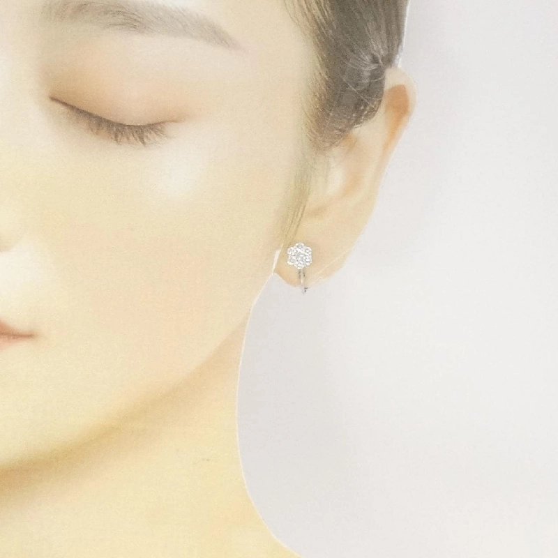 K18WG/PT Bông tai kim cương hoa 1.02CT - Hàng hiệu Chính hãng 874605